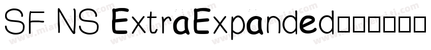 SF NS ExtraExpanded字体转换